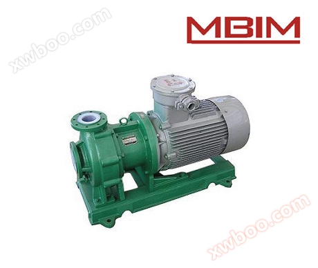 MQB - f pompe centrifuge à entraînement magnétique en plastique fluoré